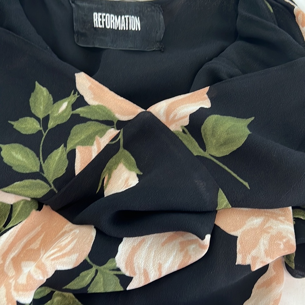 Reformation floral maxi rose dress - Picture 7 of 9